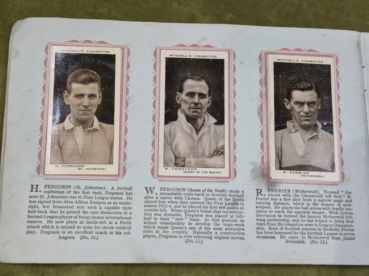 Scottish Footballers Mitchell Cigarette 1934-5 Collectible Cards Album6