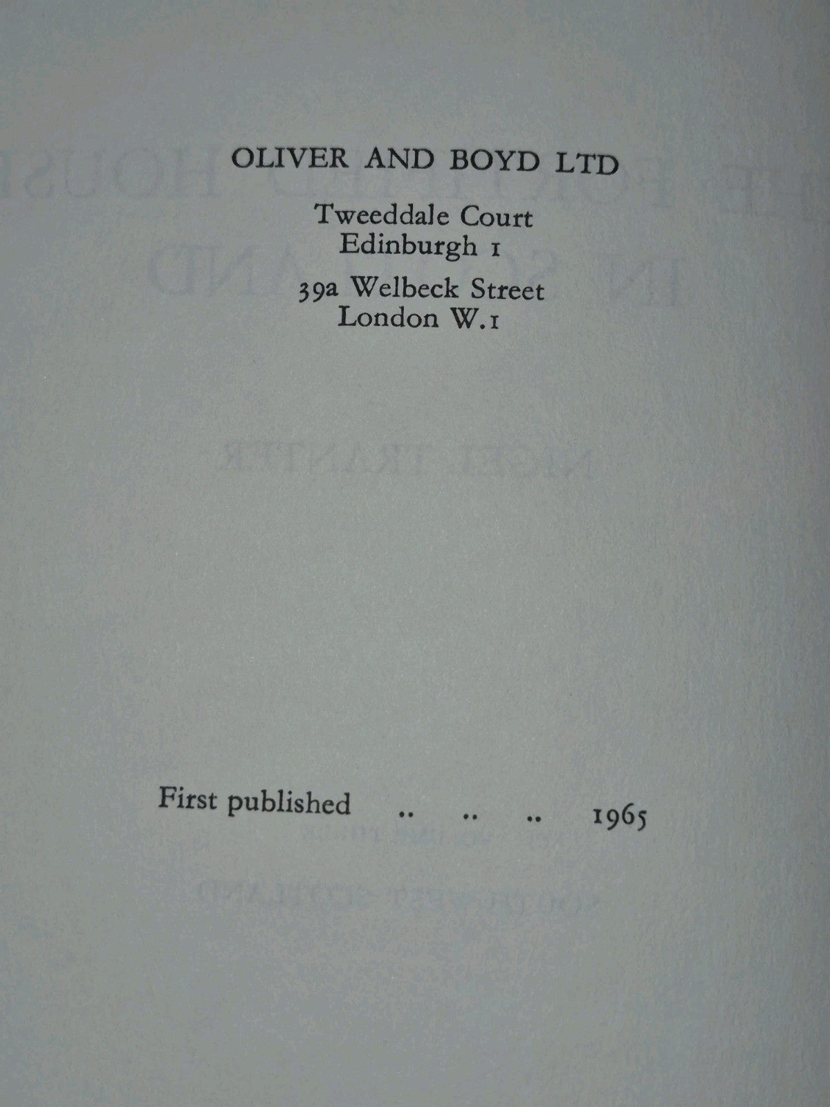 The Fortified House in Scotland Nigel Tranter First Editions + Facsimile HB DJ21