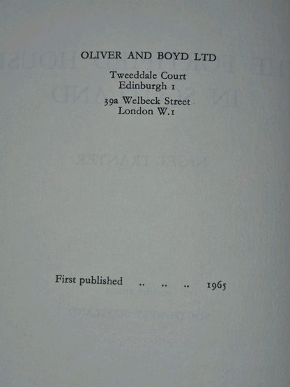 The Fortified House in Scotland Nigel Tranter First Editions + Facsimile HB DJ21