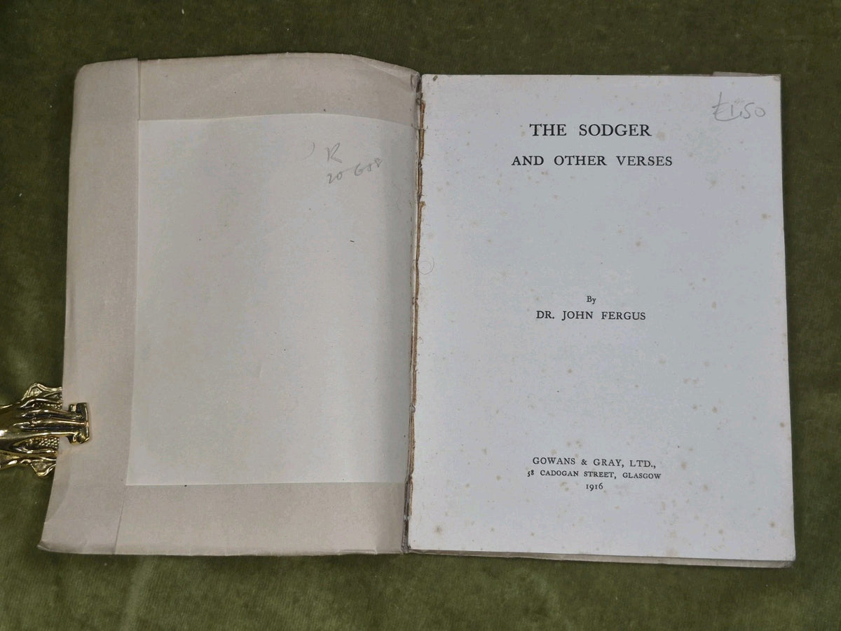 The Sodger John Fergus Gowans and Gray Glasgow 1916 3