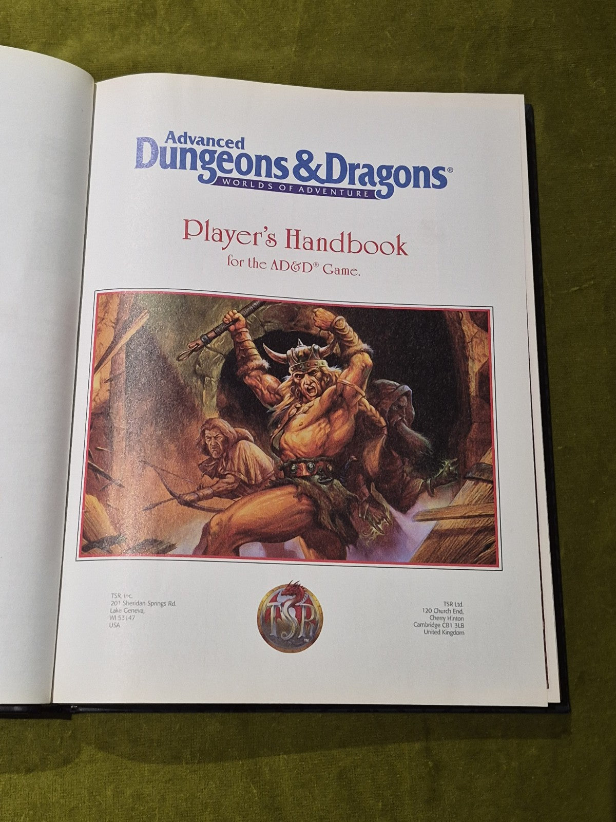ADVANCED DUNGEONS & DRAGONS - PLAYER'S HANDBOOK - 2159 - HARDBACK - 1995 - TSR1