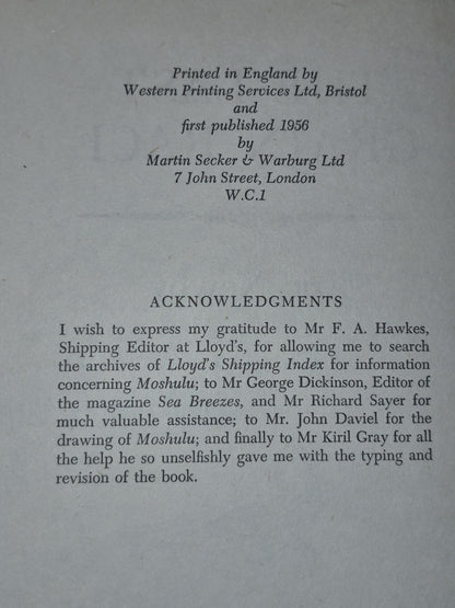Eric Newby SIGNED The Last Grain Race 19567