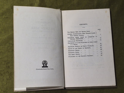 The Prophecies of the Brahan Seer Alexander Mackenzie HC Eneas Mackay Scotland4
