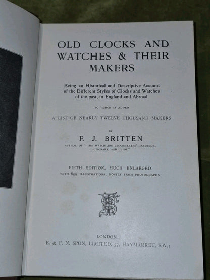 Old Clocks & Watches and Their Makers (1922) Britten5