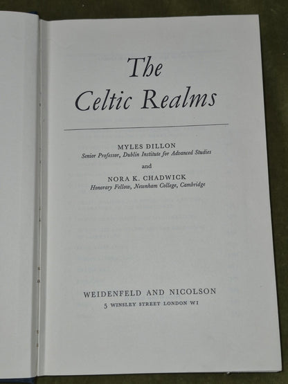 The Celtic Realms Myles Dillion Nora Chadwick 1967 First Edition4