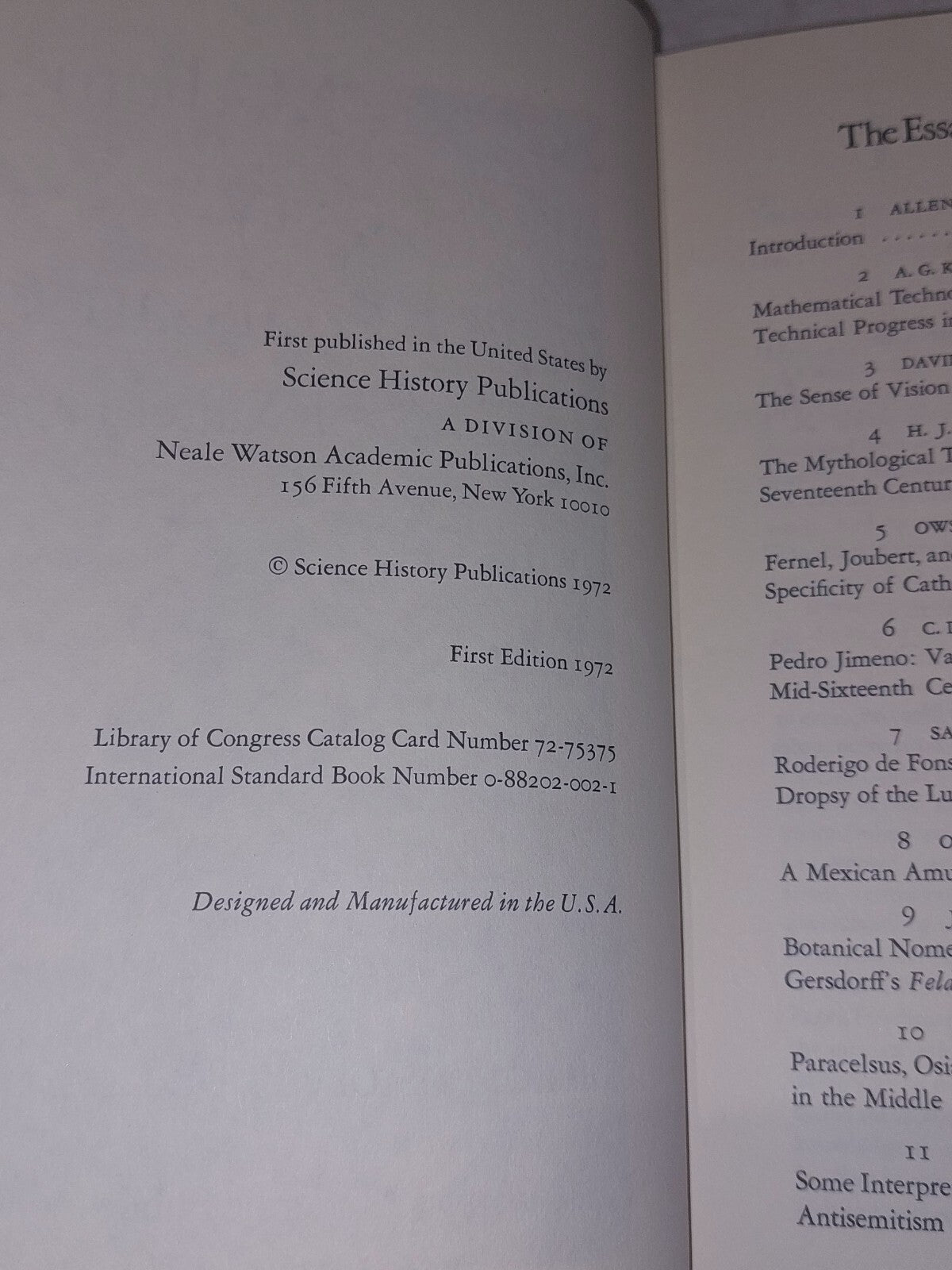 Science medicine and society in the Renaissance (1972) Allen Debus With Slipcase8