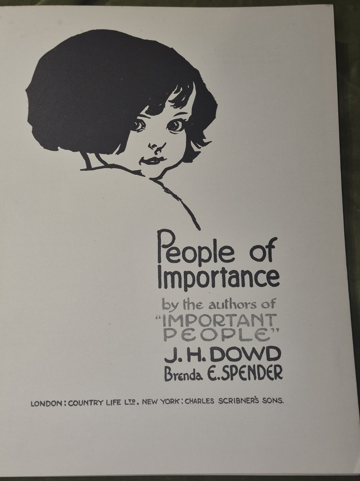 Important People, People of Imporance, Serious Business J. H. Dowd Spender3