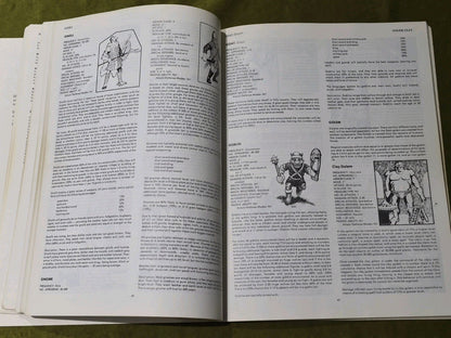 Advanced Dungeons and Dragons Monster Manual Softcover First Edition UK TSR 19774