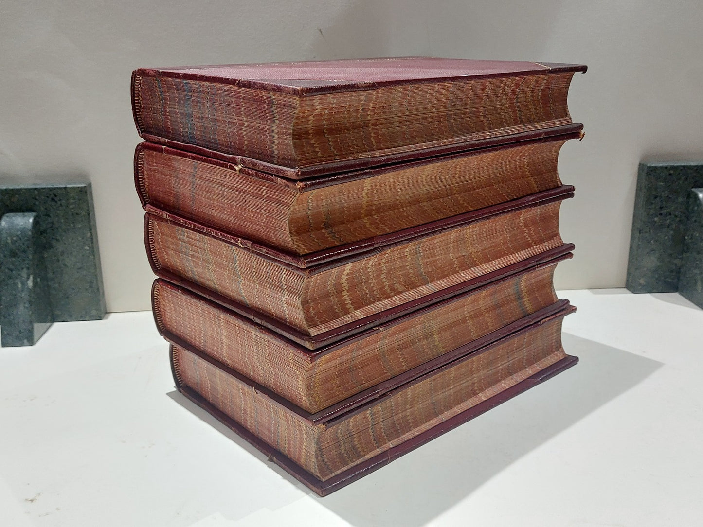 Chamber's Encyclopaedia 10 Vol Set (1901) Heavy Quarter Leather Bound Books16