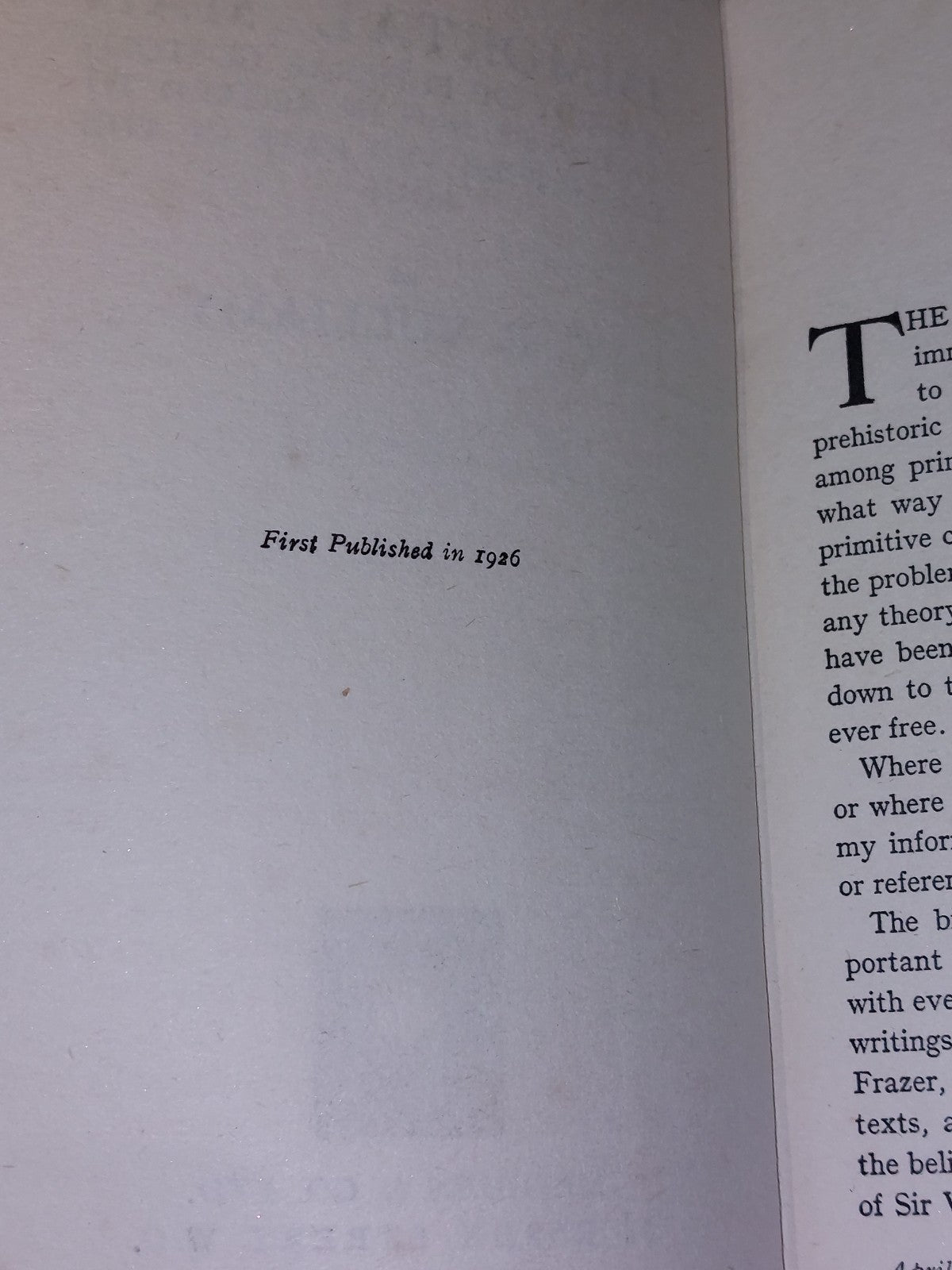 Immortal Man : A Study of Funeral Customs and of Beliefs (1926) C E Vulliamy hb3