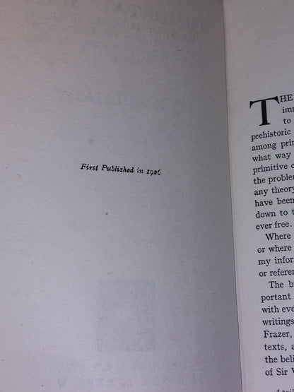 Immortal Man : A Study of Funeral Customs and of Beliefs (1926) C E Vulliamy hb3