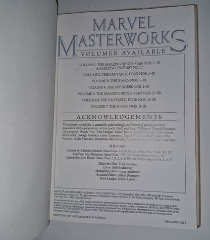 Marvel Masterworks Presents The XMen Volume 3 #110, Stan Lee. Hardback Vol 37