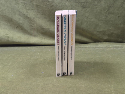 Dangerous Visions 1-3 Harlan Ellison Isaac Asimov Sphere 1974 Paperbacks2