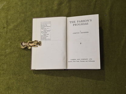 The Parson's Progress - Compton Mackenzie , Cassell 1923 1st HB4