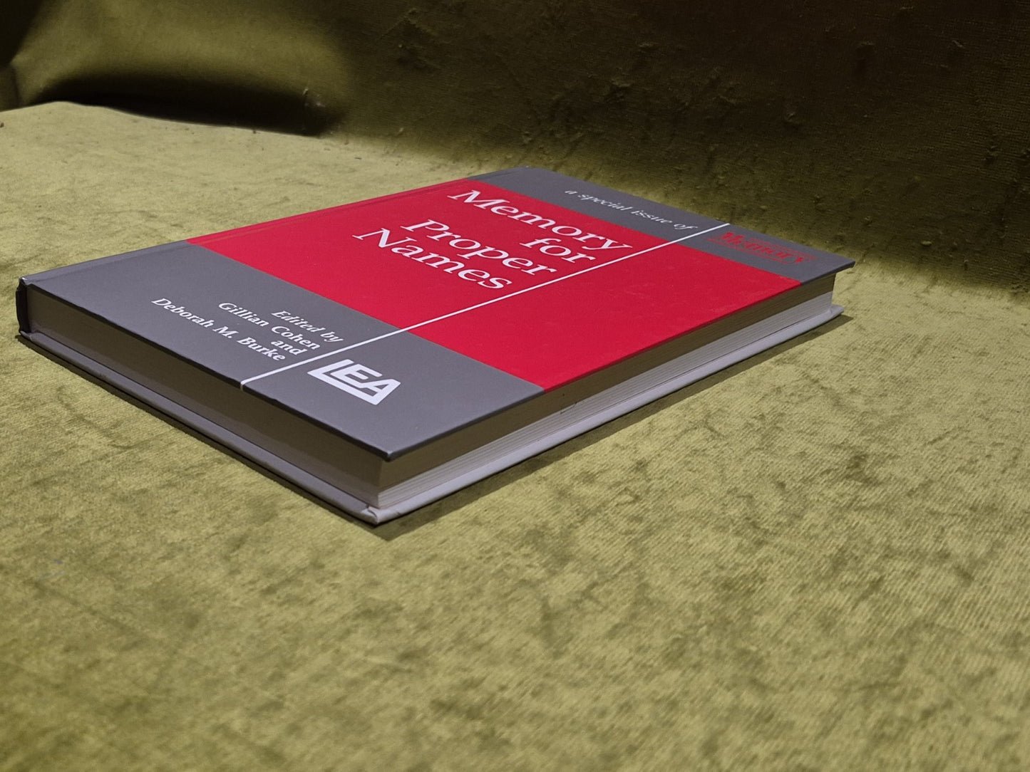 Memory for Proper Names: Memory special issue, hardback3