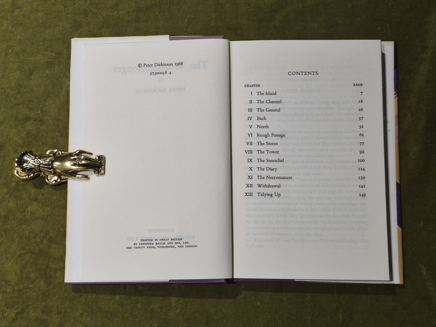 The Weathermonger - Peter Dickinson - Gollancz 1st Edition - NEAR FINE5
