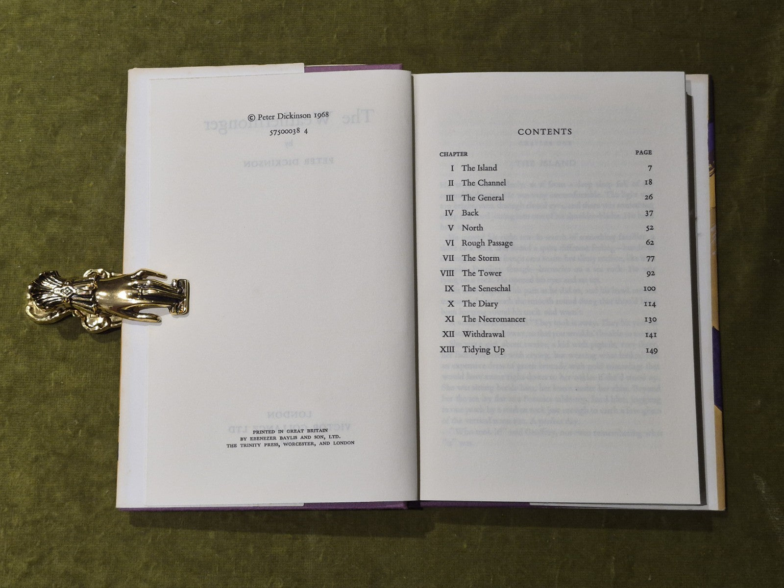 The Weathermonger - Peter Dickinson - Gollancz 1st Edition - NEAR FINE5