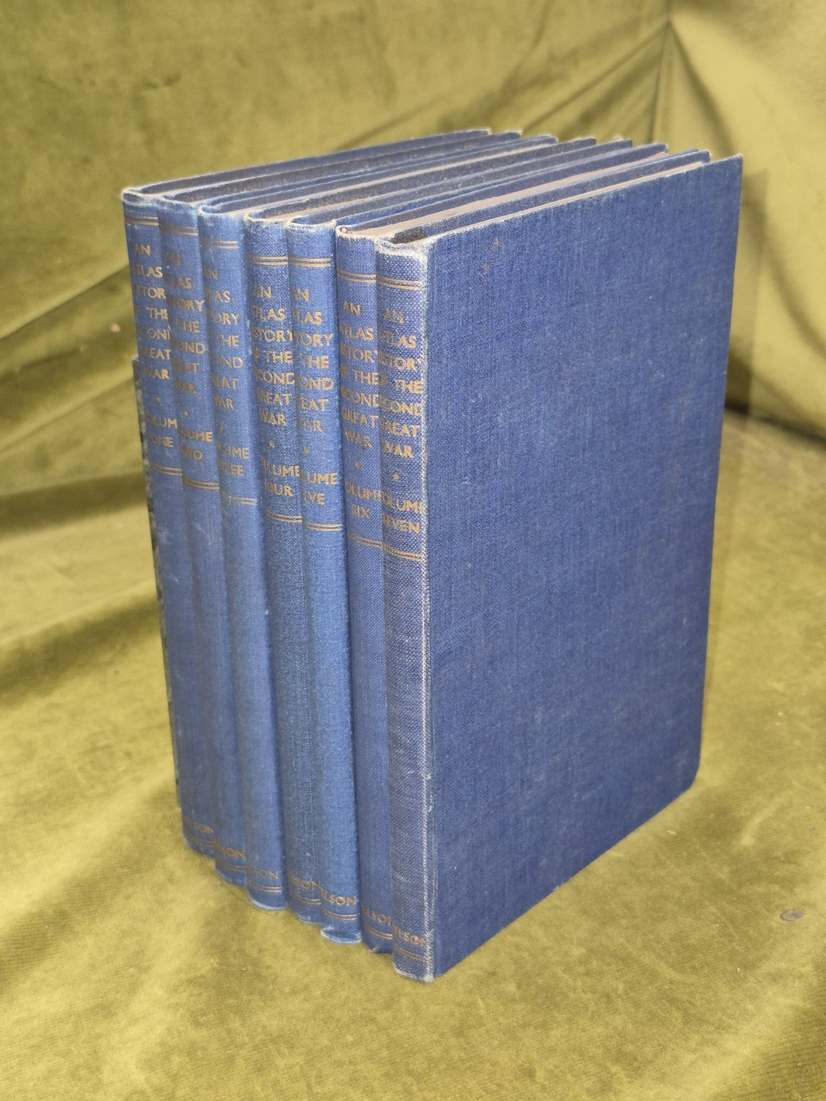 An Atlas History of the Second Great War Horrabin Vols 1-7 Thomas Nelson and Son0