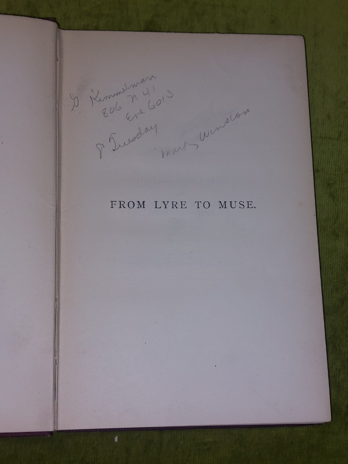 From Lyre to Muse: A History of the Aboriginal Union of Music (1890) J. Donovan4