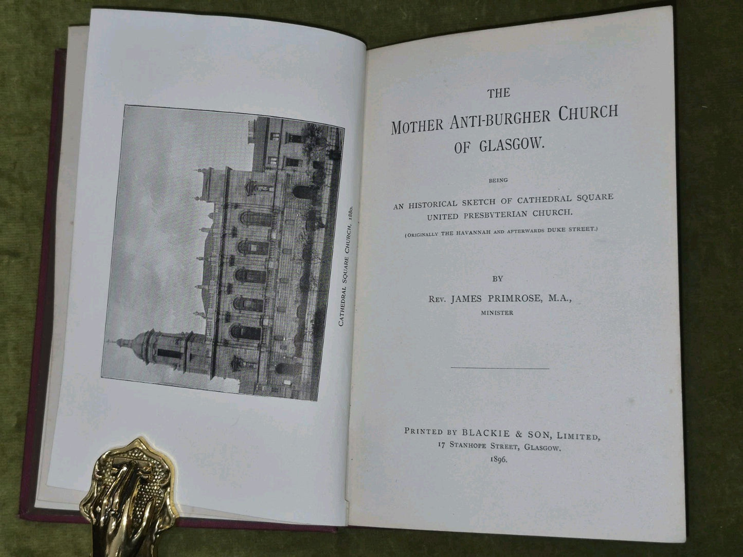 The Mother Anti-Burgher Church of Glasgow James Primrose 1896 Blackie & Son6