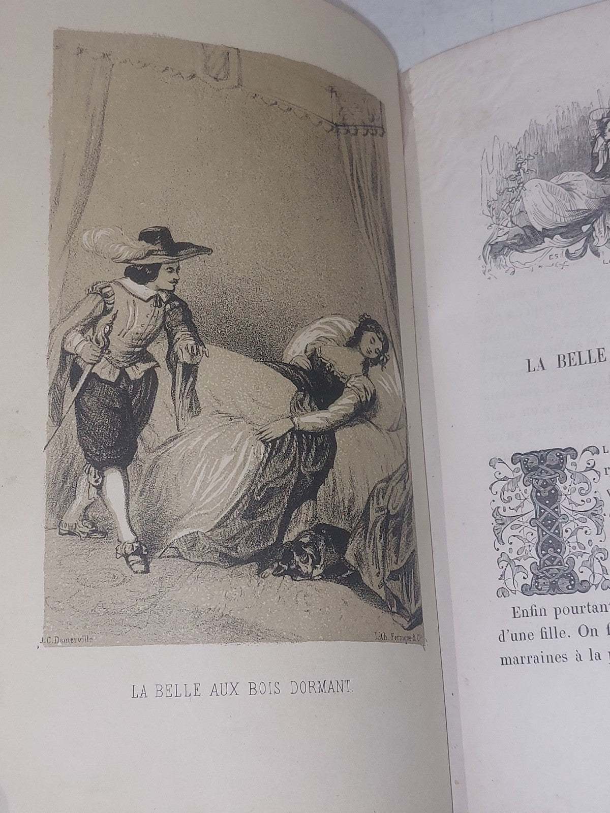 Les Contes Des Fees, Charles Perrault, J C Demerville Illustrated (1847) Hb Book5