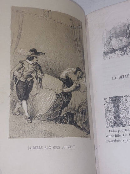 Les Contes Des Fees, Charles Perrault, J C Demerville Illustrated (1847) Hb Book5