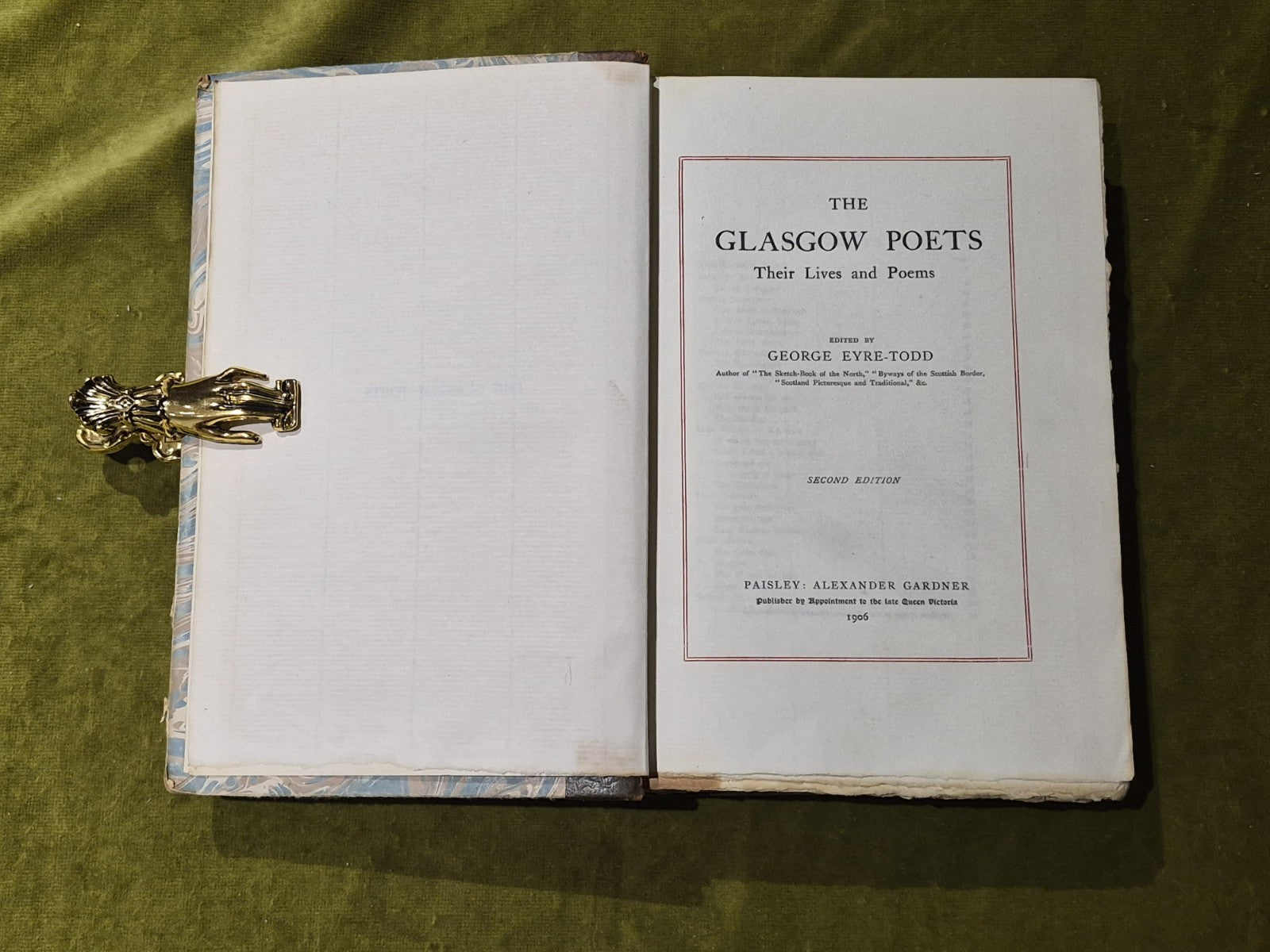 The Glasgow Poets: Their Lives and Poems by George Eyre-Todd, 1906 Hardback4