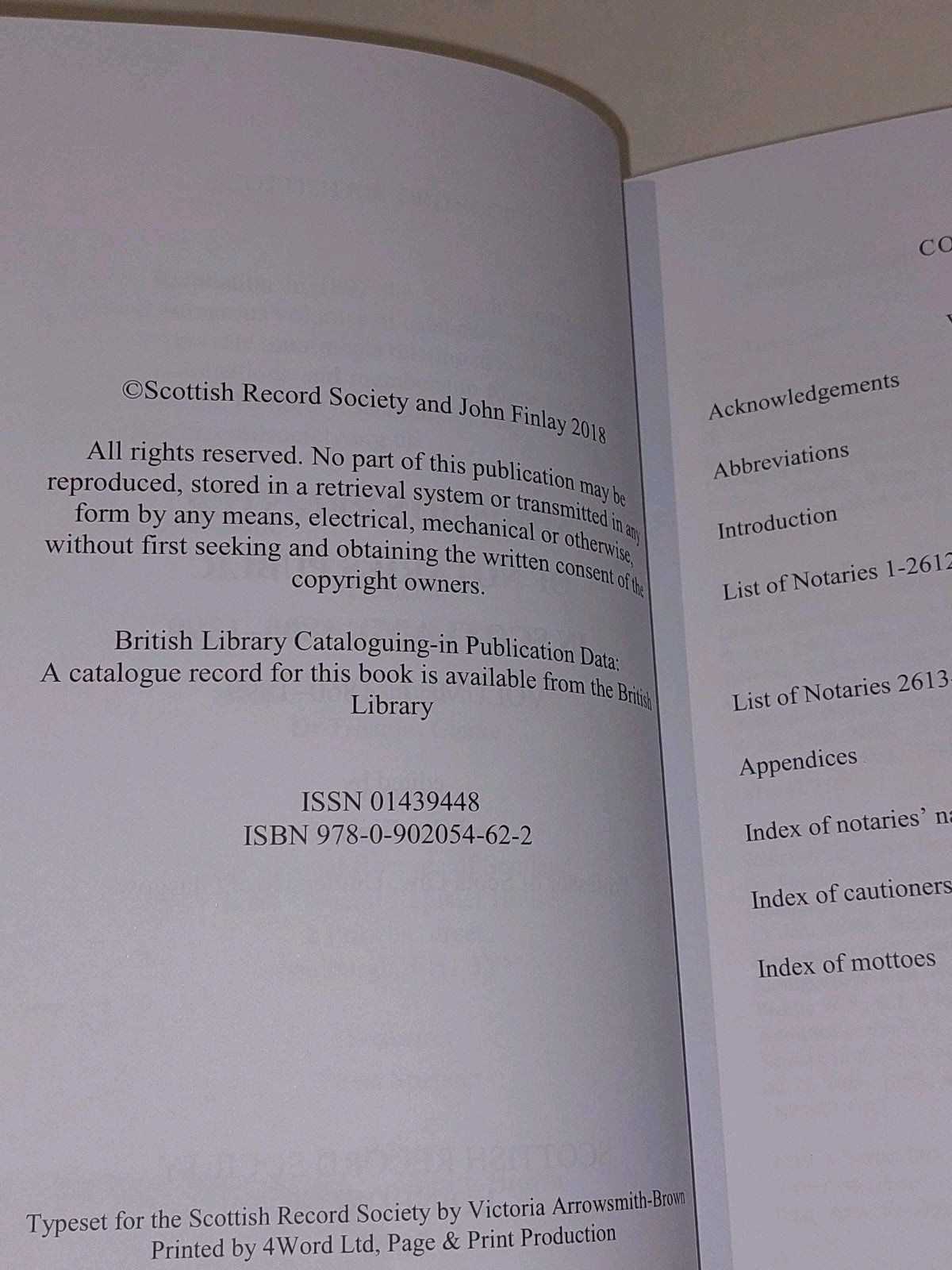 Admission Register Of Notaries Public In Scotland 18001899 [Vol. 2] Hb Book4