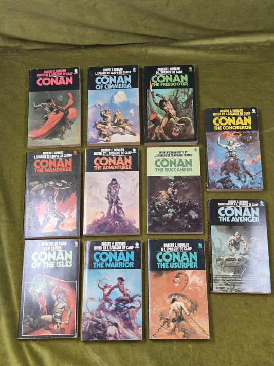 Conan First Editions 1974 Sphere Job Lot First 10 Books Paperback0