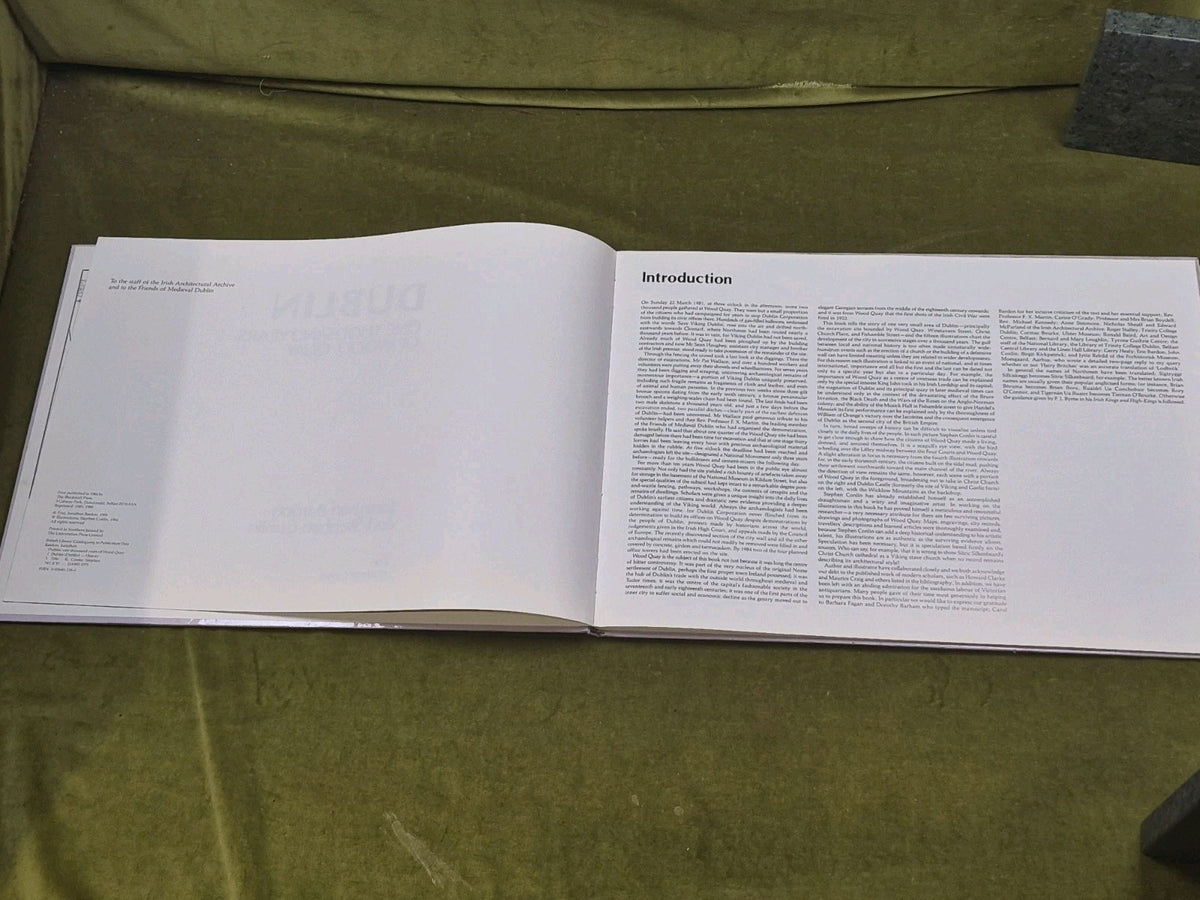 Dublin : One Thousand Years Of Wood Quay, By Jonathan Bardon Stephen Conlin 19843