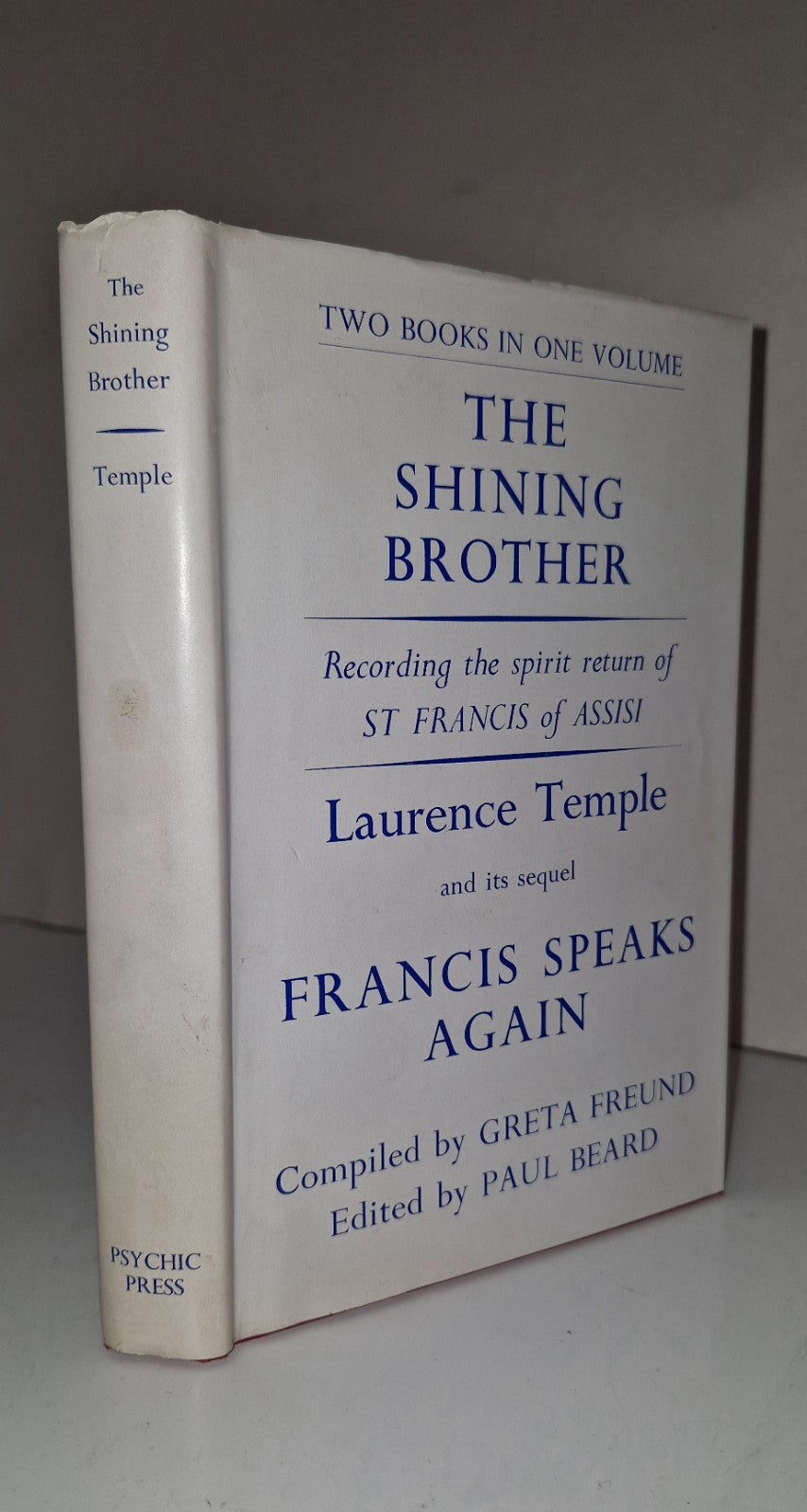 The Shining Brother Laurence Temple & Francis Speaks Again Psychic Press 1970 DJ0