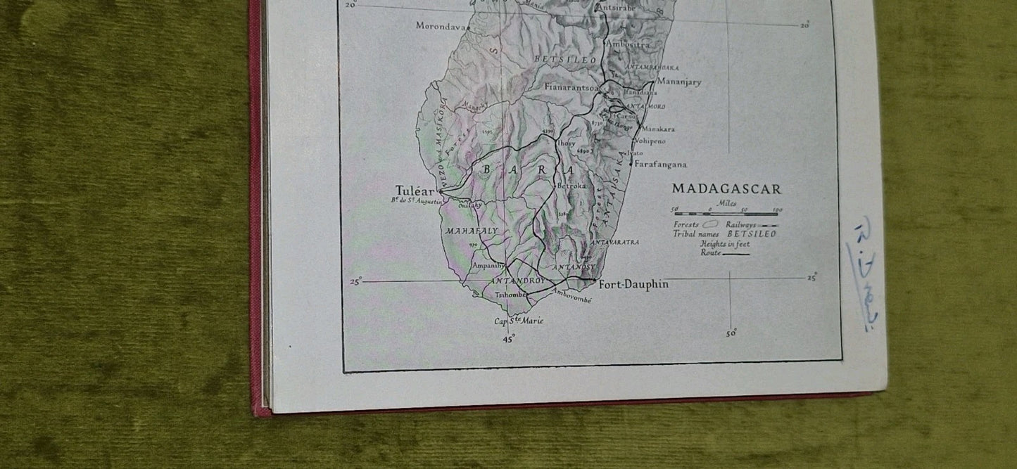 Across Madagascar by Olive Murray Chapman [Burrow] 1st ed 2nd imp hb book2