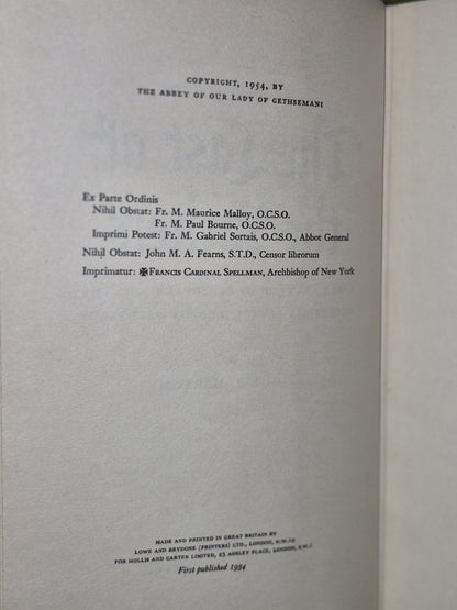 The Last of the Fathers, Thomas Merton, 1954 Hollis & Carter, 1st Edition9