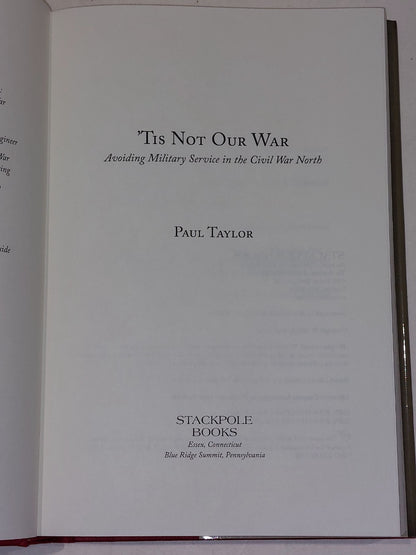 Ti's Not Our War by Paul Taylor (2024)3