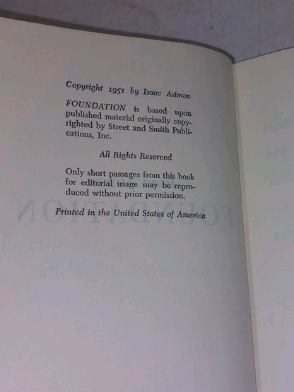 The Foundation Trilogy By Isaac Asimov (1951) [Doubled aye & Co] Hb Book With Dj3