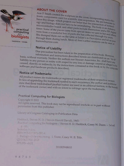Practical Computing for Biologists by Steven  Haddock and Casey W. Dunn (2011)4