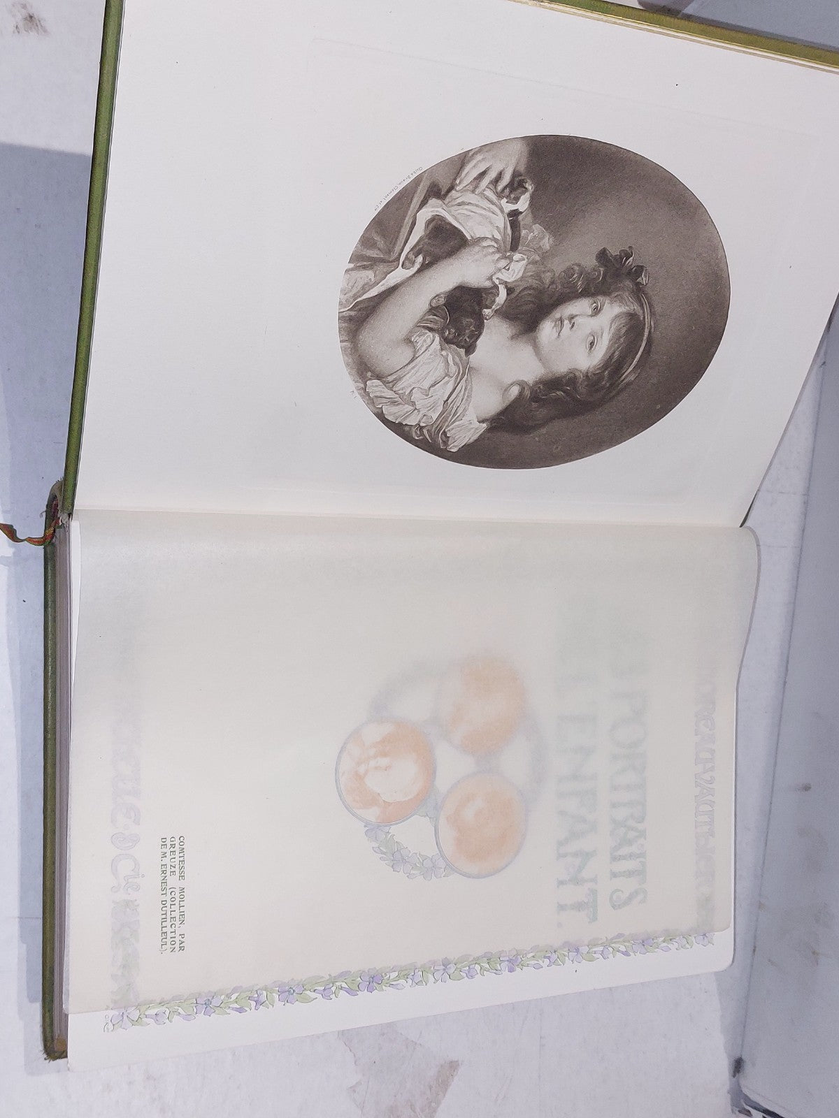 Les Portraits de L'enfant Charles Moreau-Vauthier Leather in French (1901) Book5