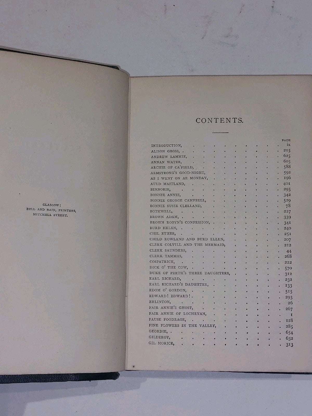 The Ballad Minstrelsy of Scotland, Romantic. Alison & Ross 1872 With Provenance 5