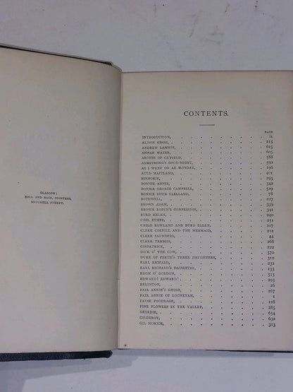 The Ballad Minstrelsy of Scotland, Romantic. Alison & Ross 1872 With Provenance 5