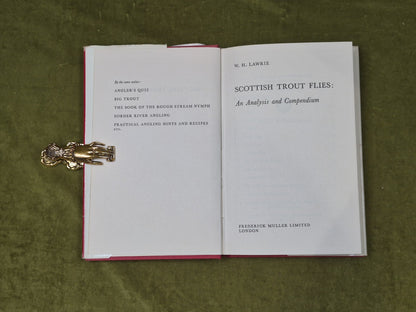 Scottish Trout Flies an Analysis and Compendium - W H Lawrie , Muller 1966 HB DJ4