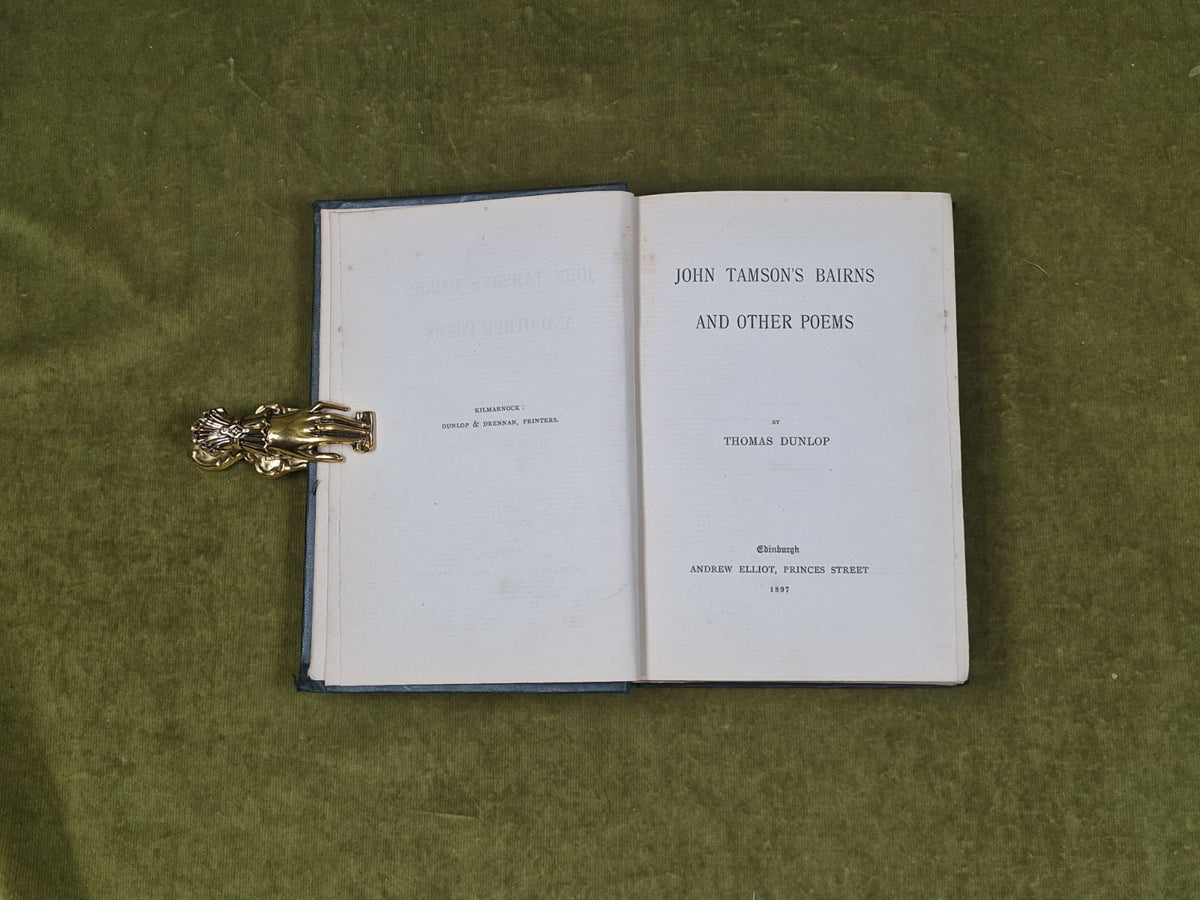 JOHN TAMSON'S BAIRNS & Other POEMS 1897  Thomas Dunlop  - Jock Thomsons Bairns -4
