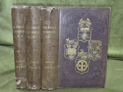 The English Universities Huber 3 Vols 1843 Francis Newman Complete Set0