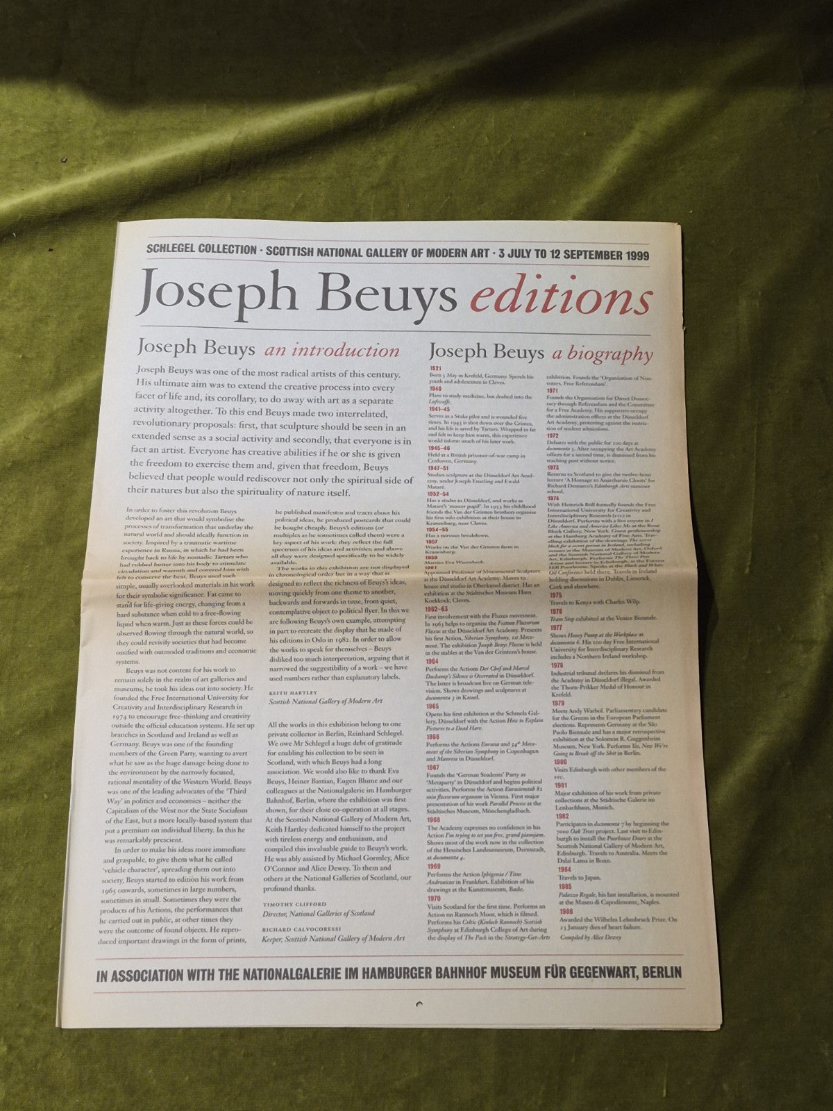 Joseph Beuys - Editions, Collection Schlegel - Edinburgh with Catalogue5