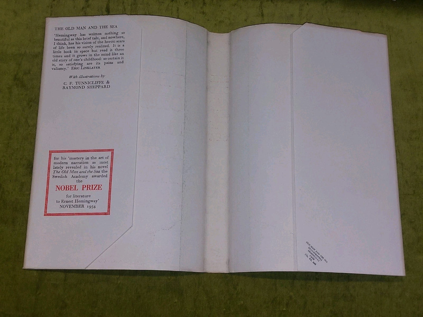 The Old Man And The Sea, Ernest Hemingway, Jonathan Cape, 1955 1st Illustrated 2