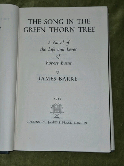 James Barke Robert Burns The Wind that Shakes the Barley First Editions Job Lot12