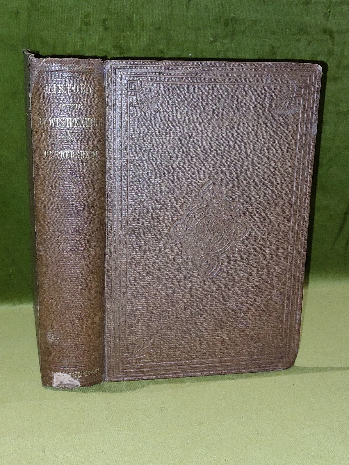 History of the Jewish Nation Edersheim FIRST Edition Complete In 1 Volume (1856)0