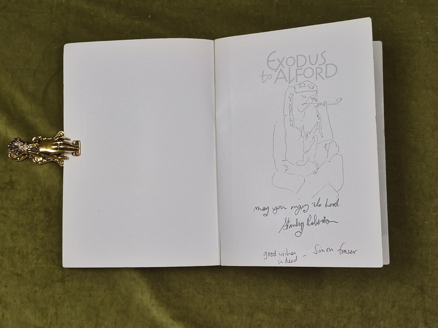 Exodus to Alford - Stanley Robertson , Balnain 1988 , Signed by Simon Fraser PB3