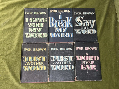Ivor Brown A Word in Your Ear First and Early Editions Job Lot Various2