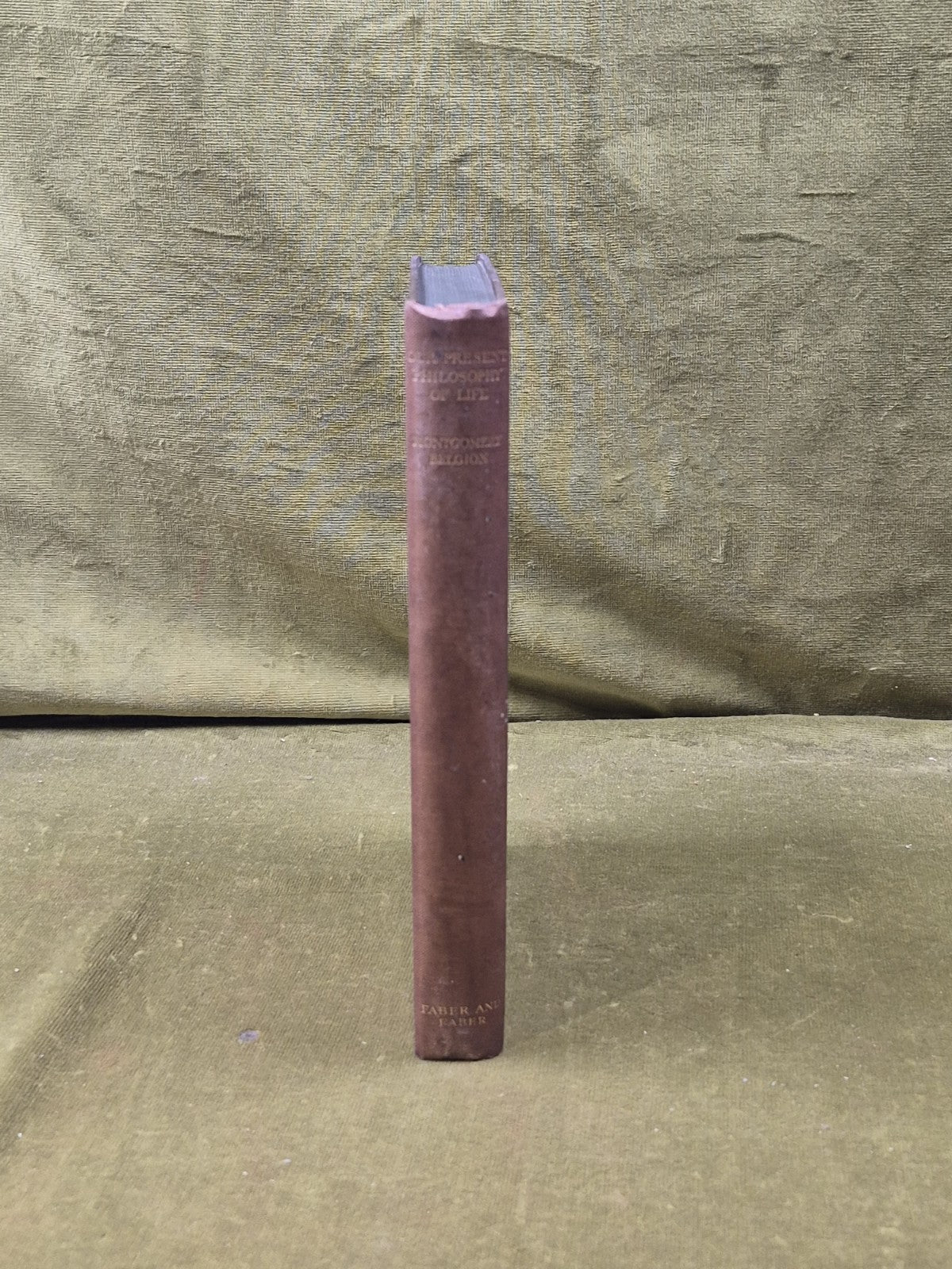 Our Present Philosophy of Life - Montgomery Belgion , Faber 1929 1st HB3