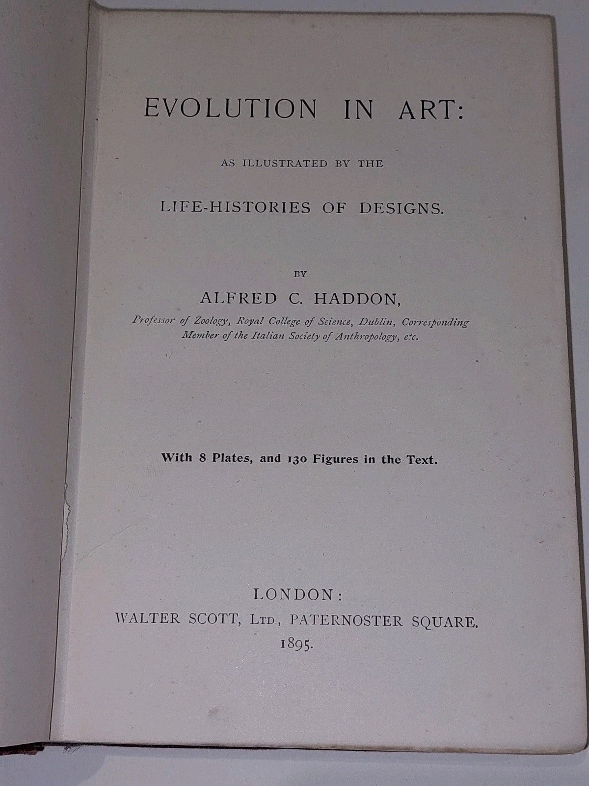 Evolution in Art by Alfred C. Haddon First Edition (1895) Havelock Ellis5